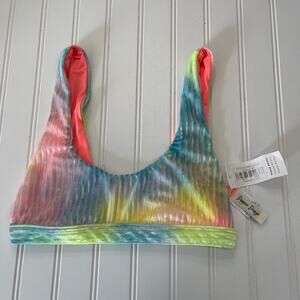 NWT Y2K Retro Dippin Daisys Revibe Festival Top Ribbed Tie Dye Womens Small